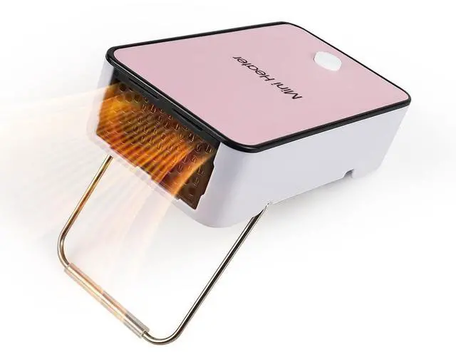 Main image of Personal Space Heater UCAN Portable Mini Electric Space Air Warmer for Room Office Desktop Pink