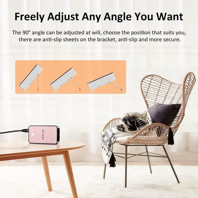 Alt view image 3 of 7 - Portable Space Heater Mini Desk Heater Electric Fan Air Warmer