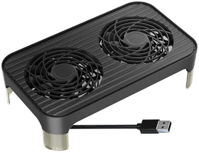 Main image of Network Devices Cooling Solution USB Dual Fan, Large Airflow USB Quiet Computer Fan Portable Compatible for Router TV Receiver DVR PlayStation Xbox Computer Cabinet Cooling