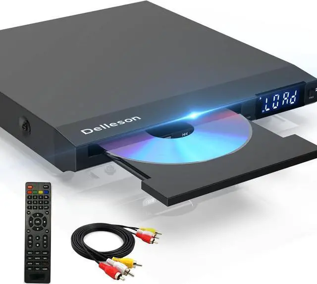 Main image of Region Free DVD Player for TV with AV Port, Compact CD/DVD Players for Home, DVD Player with Remote Control Support RCA/AV Connect, USB Input, Microphone Jack, PAL/NTSC (NOT Support HDMI)