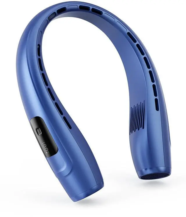 Main image of Neck Fan, Personal Fan with LED Indicator, USB-C Charging, Long-Lasting 4000mAh Battery, Hands Free Bladeless Fan with 3 Adjustable Speeds & Ultra-Quiet, Ideal for Home, Travel & Outdoor