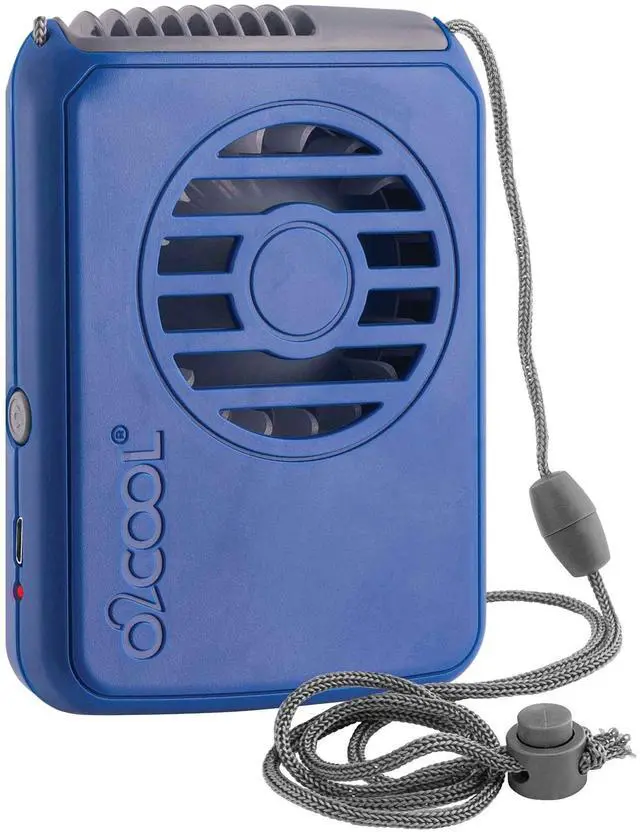 Main image of Personal Travel Rechargeable Battery Powered Neck Cooling Fan, Single Pack (Dark Blue)