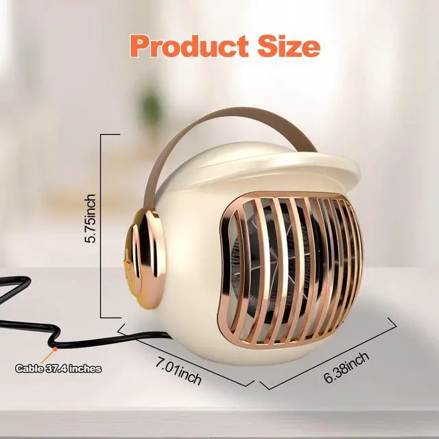 Alt view image 6 of 7 - Space Heater, Portable Heaters 400W Mini Warmer