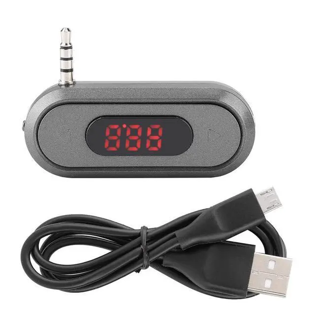 Alt view image 7 of 7 - 3.5MM Audio Head Mobile Phone/Pad/MP3/MP4/MP5/Tablet FM Transmitter Built in 300mAh Battery Car Radio Transmitter