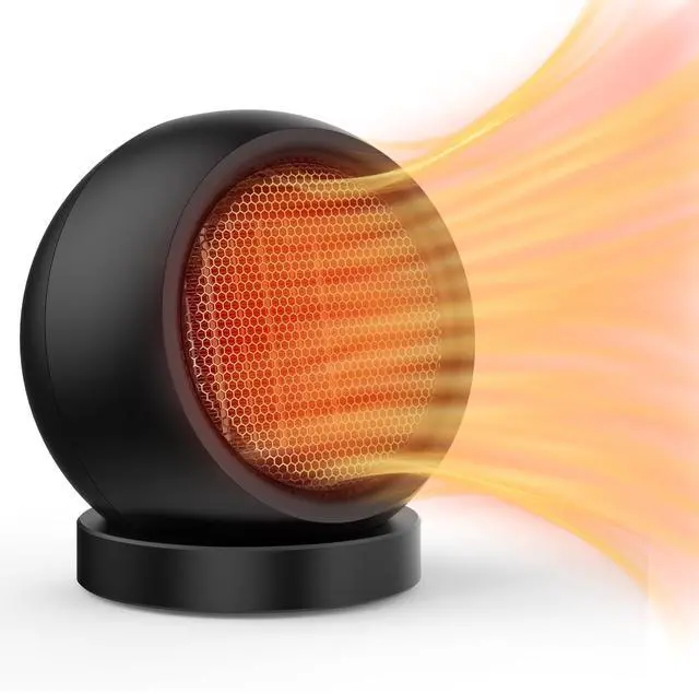 Main image of Desk Heater,Small Space Heaters for Indoor Use,Safe and Quiet Desktop Heater for Bedroom Home Office(Black)