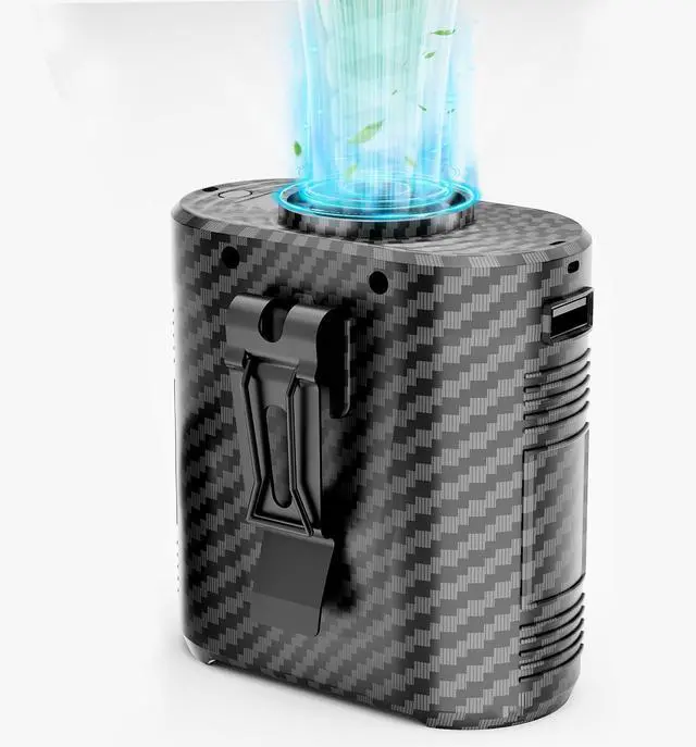 Main image of Portable Waist Fan, 5-Speed 16000RPM Strong Turbo Airflow, belt fan with up to 40H of Working Time, Hands-Free Neck Fan, Rechargeable Wearable Personal Fan for Outdoor, Hiking,Jobsite, Farms