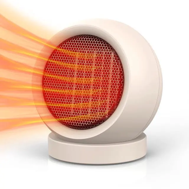 Main image of Space Heater,PTC Ceramic/Portable Electric Desktop Heater High Output Desktop Heater for Home Bedroom Office Desk Indoor Use(Light Brown)
