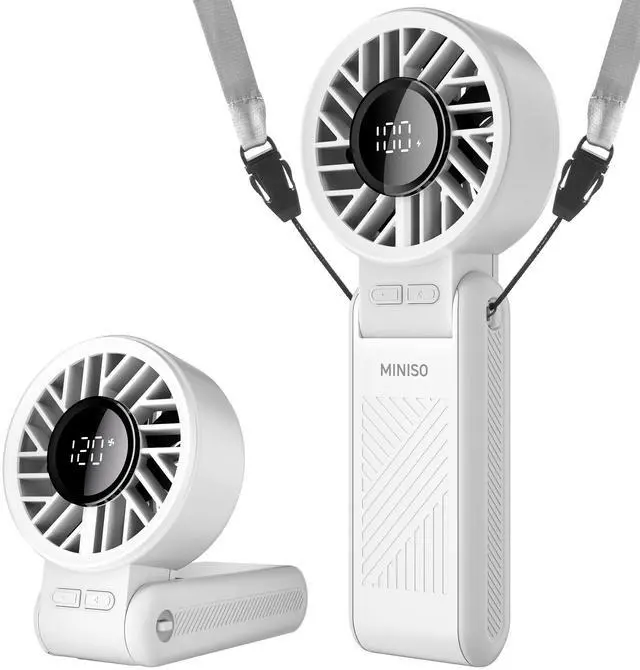 Main image of Handheld Portable High-speed fan,Foldable Design,Rechargeable Personal Fan with 120 High Speeds,3600mAh Power for 8H Cooling Time,LED Display,3-in-1,Powerful handheld fan for outdoor (Grey)
