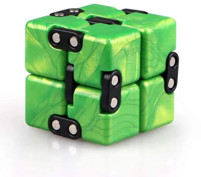 Main image of Little Golden Elephant Upgraded Infinity Cube Fidget Toy,Cool Mini Gadget Best for Stress and Anxiety Relief and Kill Time, Special Designed Texture Artistic and Fashion(Emerald Green)