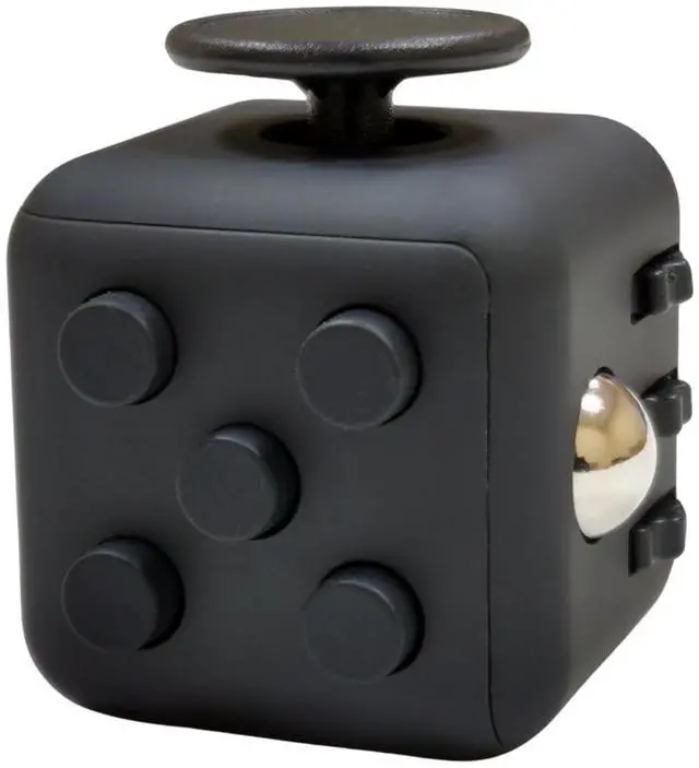 Main image of Premium Fidget Cube. Stress Relief Toy for Adults and Kids - Perfect for the Office and Home. Fidget Cube Toy. (Black)