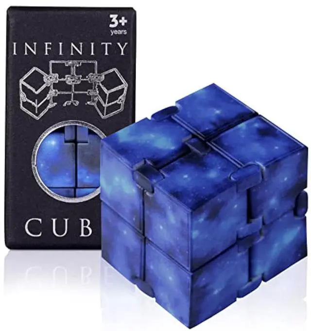 Main image of Infinity Cube Toy Fidget Galaxy, Fidget Sensory Cube Toys for Kids and Adults for Stress Relief and Anti-Stress, Mini Gadget for Boys and Girls with Autism, ADD, and ADHD, Cool Handheld Desk Toy