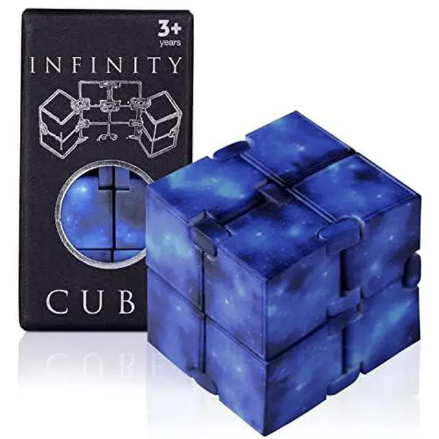 Alt view image 2 of 7 - Infinity Cube Toy Fidget Galaxy, Fidget Sensory Cube Toys for Kids and Adults for Stress Relief and Anti-Stress, Mini Gadget for Boys and Girls with Autism, ADD, and ADHD, Cool Handheld Desk Toy