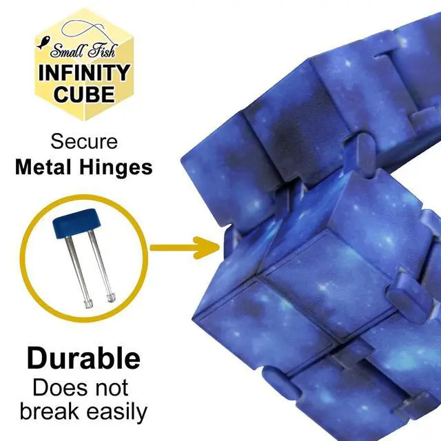 Alt view image 5 of 7 - Infinity Cube Toy Fidget Galaxy, Fidget Sensory Cube Toys for Kids and Adults for Stress Relief and Anti-Stress, Mini Gadget for Boys and Girls with Autism, ADD, and ADHD, Cool Handheld Desk Toy