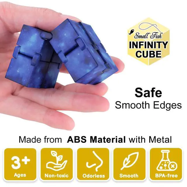 Alt view image 6 of 7 - Infinity Cube Toy Fidget Galaxy, Fidget Sensory Cube Toys for Kids and Adults for Stress Relief and Anti-Stress, Mini Gadget for Boys and Girls with Autism, ADD, and ADHD, Cool Handheld Desk Toy