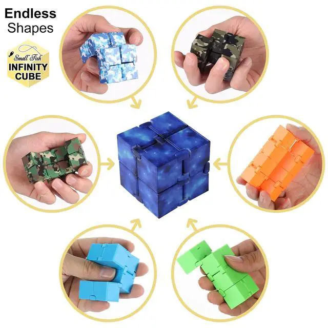 Alt view image 7 of 7 - Infinity Cube Toy Fidget Galaxy, Fidget Sensory Cube Toys for Kids and Adults for Stress Relief and Anti-Stress, Mini Gadget for Boys and Girls with Autism, ADD, and ADHD, Cool Handheld Desk Toy