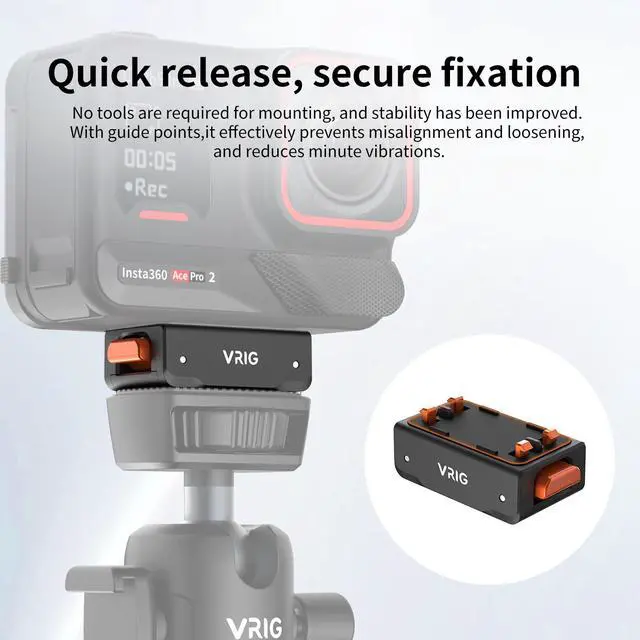 Alt view image 3 of 6 - Magnetic Quick Release Mount for Insta 360 Ace Pro 2/ X5/ X4 Air