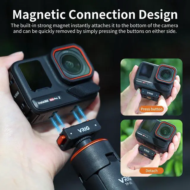 Alt view image 4 of 6 - Magnetic Quick Release Mount for Insta 360 Ace Pro 2/ X5/ X4 Air