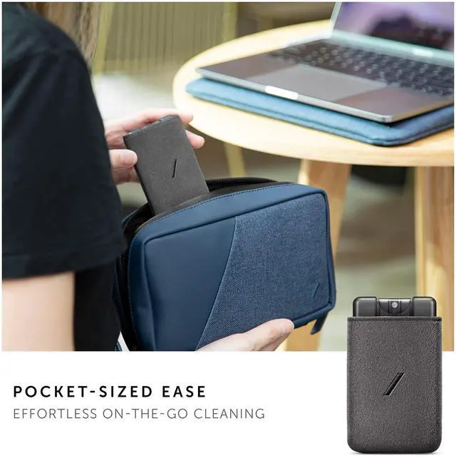 Alt view image 5 of 7 - Clean Screen Spray 2-in-1 Screen Cleaning Solution with Microfiber Sleeve for Laptops, Tablets, Phones & More Pocket-Sized Design Alcohol, Ammonia & Odor-Free Solution