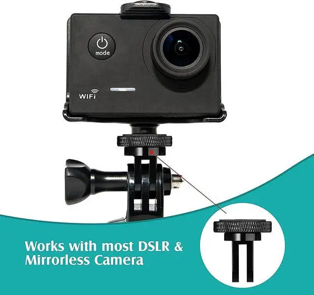 Alt view image 2 of 7 - Aluminum Camera Tripod Adapter 1/4"-20 Conversion Adapter Mounts Compatible with Gopro Action Cameras Insta360 and Other Standard 1/4 Accessories, Quarter Inch Mount Adapter (Type AA)