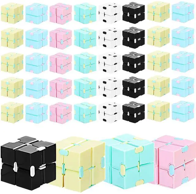 Main image of 36 Pcs Infinity Cube Sensory Toy Handheld Infinite Fidget Blocks Toy Flipping Hand Cube Desk Gadget Valentines Day Gifts Portable for Adult Kids Anxiety Stress Relief(Sweet Style)