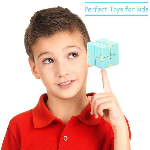Alt view image 5 of 7 - 24 Pieces Infinity Cube Fidget Toy Mini Blocks Cube Bulk Gadget Sensory Toy Hand Held Blocks Finger Gadget Gift for Adults Anxiety Stress Relief Game(Cute Style)