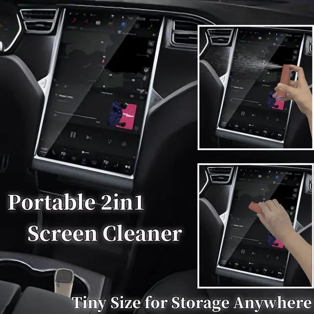 Alt view image 3 of 5 - Computer Laptop Phone Screen Cleaner, Hatstart Touchscreen Cleaning Spray and Wipes Accessories to Remove Fingerprint for MacBook Display iPad iPhone Screens Mac TV - Pink Purple Blue