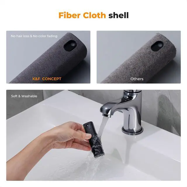 Alt view image 6 of 7 - Touchscreen Screen Cleaner Kit 2 Pcs, for TV, Laptop, PC,Phone, Tablet and Car Screen Cleaner, Two in One Spray and Microfiber Cloth(Grey&Pink)