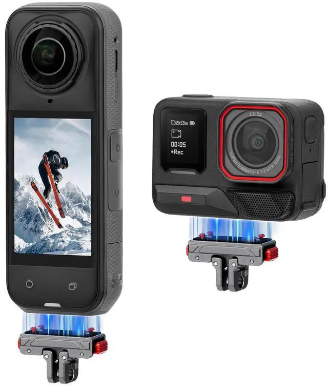 Main image of X5 Magnetic Quick Release Base for Insta360 X5, Aluminum Alloy Mount for Insta 360 Ace Pro 2/Ace Pro/Ace, with 1/4Threaded Hole & Foldable Action Camera Adapter Accessories(Not for X4/X3)