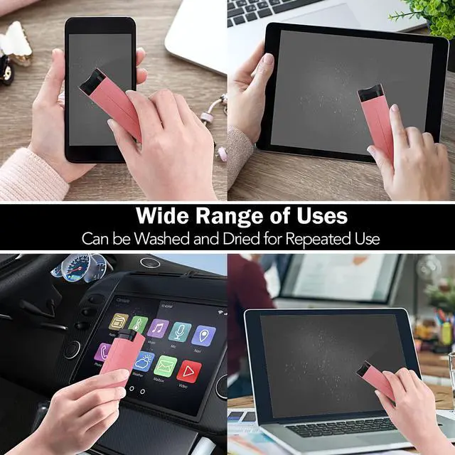 Alt view image 5 of 6 - 3 Pcs Screen Cleaner, 3 in 1Touchscreen Mist Cleaner Spray Wipe Screen Cleaner Soft Fiber Flannel, Safe for All Phones Glasses Tablet Laptop Car Display Screens