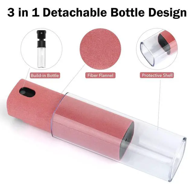 Alt view image 3 of 6 - 3 Pcs Screen Cleaner, 3 in 1Touchscreen Mist Cleaner Spray Wipe Screen Cleaner Soft Fiber Flannel, Safe for All Phones Glasses Tablet Laptop Car Display Screens