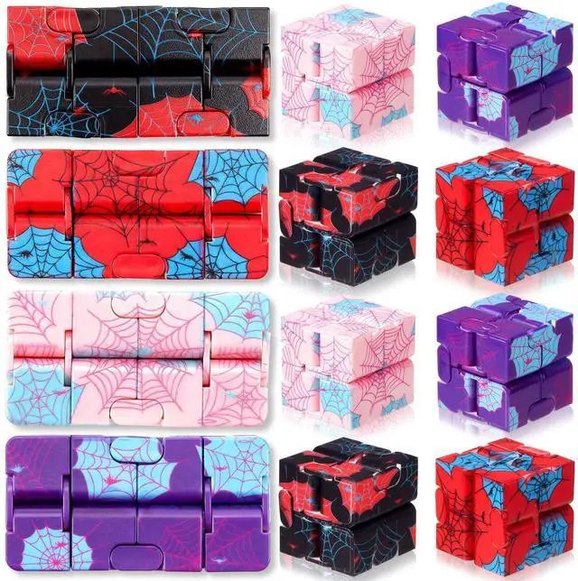 Main image of 12 Pack Infinity Cube Fidget Gadget Fidgeting Game for Adults, Cool Mini Gadget for Stress Anxiety Relief and Kill Time