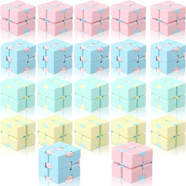 Main image of 22 Pieces Infinity Cube Fidget Toys for Kids Handheld Anxiety Relief Fidget Cube Blocks for Teens Boys Girls Adults Relieve Stress Gifts and Kill Time(Multicolored)