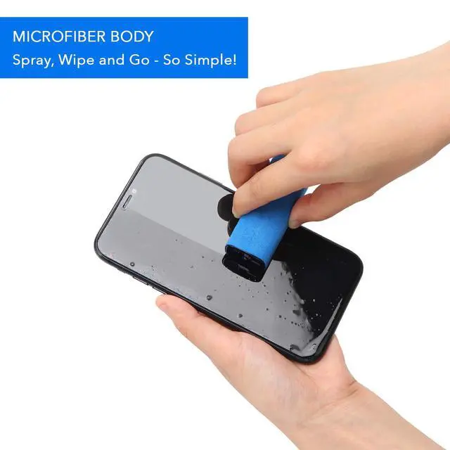 Alt view image 4 of 6 - Screen Cleaner | Unibody All-in-One Spray and Microfiber Wipe Cloth for All Electronic Devices Computers TVs Phones Tablets | Streak Free, Alcohol Free, Ammonia Free, Odor Free