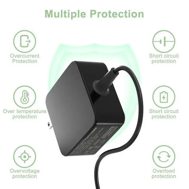 Alt view image 7 of 7 - 65W USB C Laptop Charger Compatible with Microsoft Surface Pro 12 11