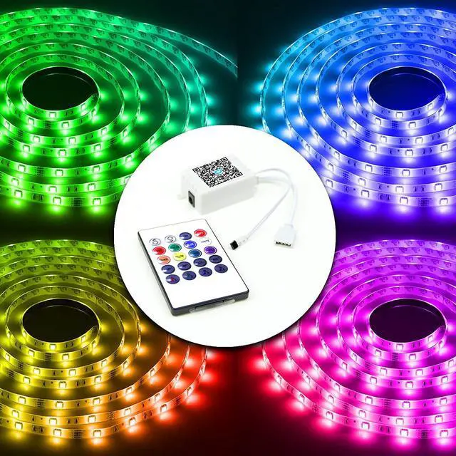 Alt view image 3 of 6 - 2 Ports 20 Key Smart Wi-Fi Led Strip Lights Remote Control, Output Dimmable Remote Controller Voltage DC 24V(Without Power Adapter)