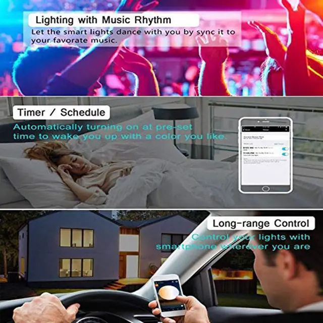 Alt view image 3 of 5 - Smart Single Color LED Lights Strip Controller WiFi Bluetooth Light 5050 2835 Control Box Compatible with Alexa Google Home siri(1)
