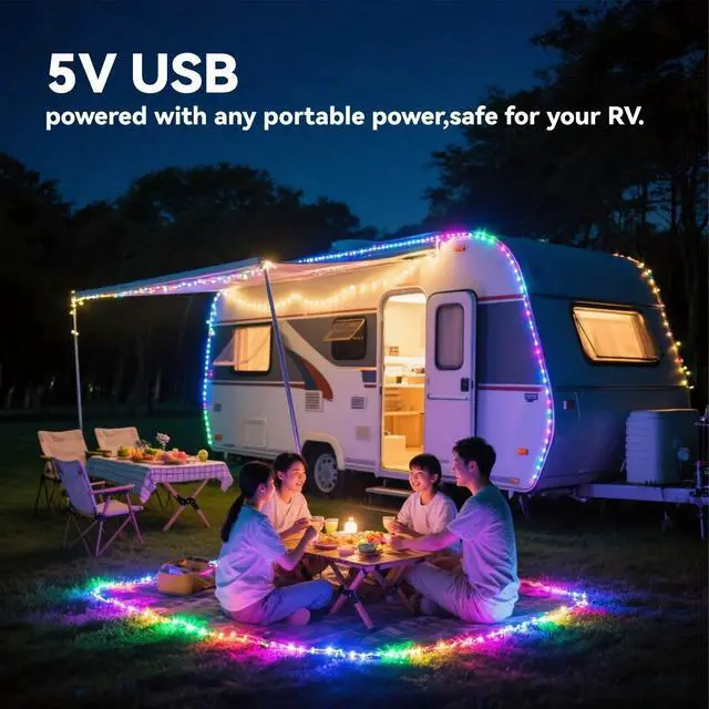 Alt view image 4 of 7 - AI Smart Color Changing Fairy Lights, 32.8ft RGB+IC Offline Voice Control Light Twinkle No App/No WiFi Required,Dimmable Xmas Music Sync Lights for Kids Bedroom, Party, 7 Colors & 13 Lighting Modes
