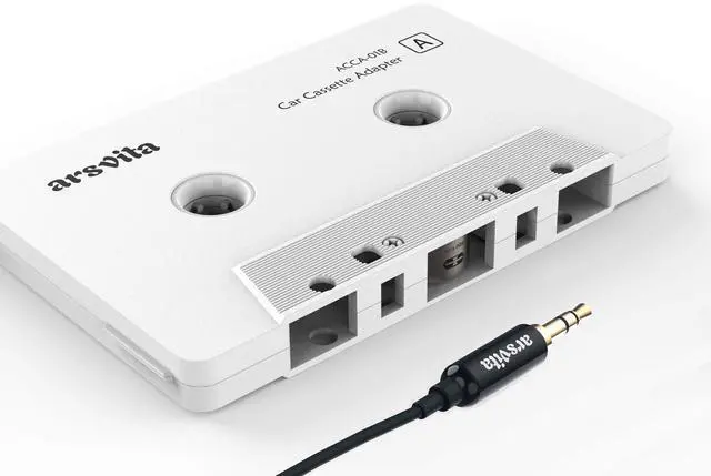 Main image of Car Audio Cassette to Aux Adapter, 3.5 MM Auxillary Cable Tape Adapter