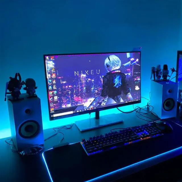 Alt view image 7 of 7 - Battery Powered Led Strip Lights, 1x6.56Ft (2m,One Sets of Strip Light with 3 AA Battery Box/USB RGB LED Lights, Remote and APP Control