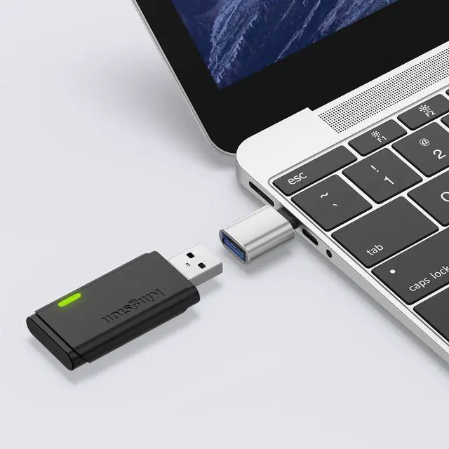 Alt view image 7 of 7 - 4 Pack USB C to USB Adapter, USB C Male to USB Female Adapter for MacBook Pro,iPhone 15 16 17 Pro Max,Samsung Galaxy S9 S10 S20 S21 S22 S23 S24 S25 Ultra and More Type C Devices (Silver)