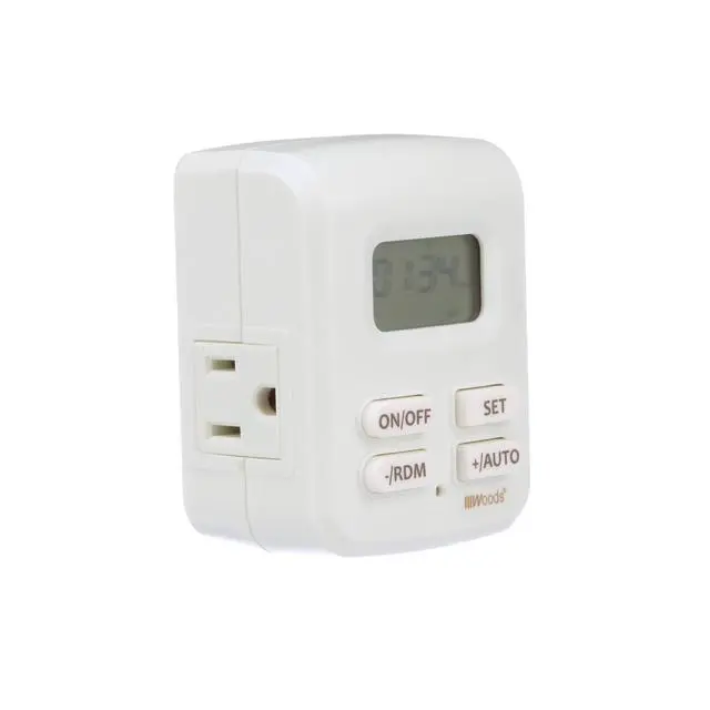 Alt view image 3 of 6 - Southwire Woods Indoor Plug-In Astronomical Timer - Automate Appliances - 2 Grounded Outlets - Energy-Saving Timer - Home Security - Programmable Daily Schedules