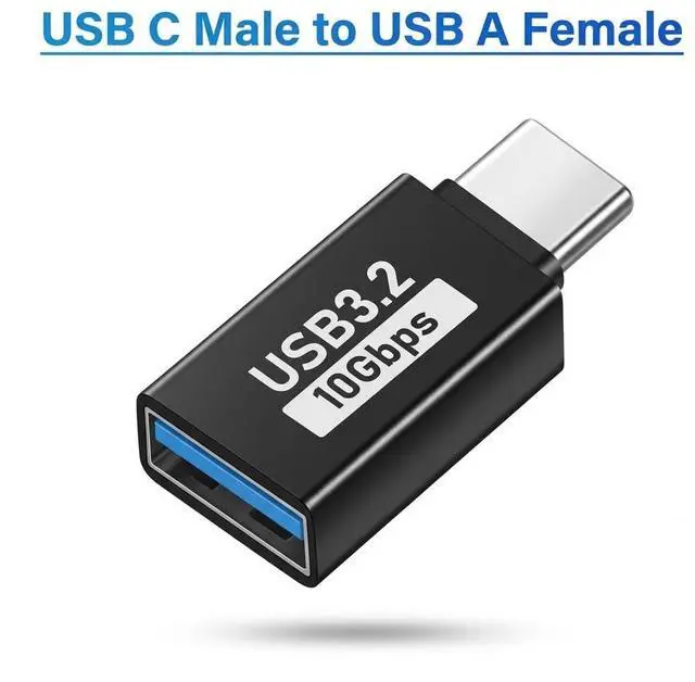 Alt view image 2 of 7 - 4 Pack USB C to USB Adapter 10Gbps, USB 3.2 Male to Female Type C OTG Adapter Compatible with iPhone 17 16 15 Pro Max, MacBook Pro Air 2024, iPad Pro, Samsung Galaxy, Thunderbolt 4/3