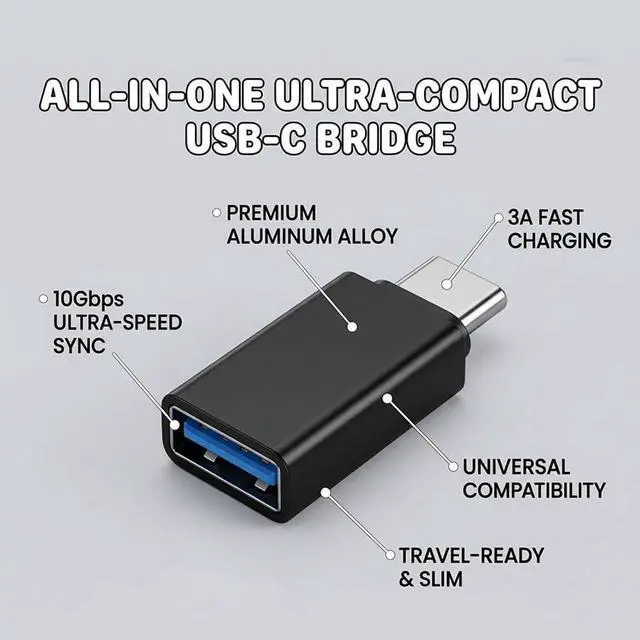 Alt view image 4 of 7 - 4 Pack USB C to USB Adapter 10Gbps, USB 3.2 Male to Female Type C OTG Adapter Compatible with iPhone 17 16 15 Pro Max, MacBook Pro Air 2024, iPad Pro, Samsung Galaxy, Thunderbolt 4/3
