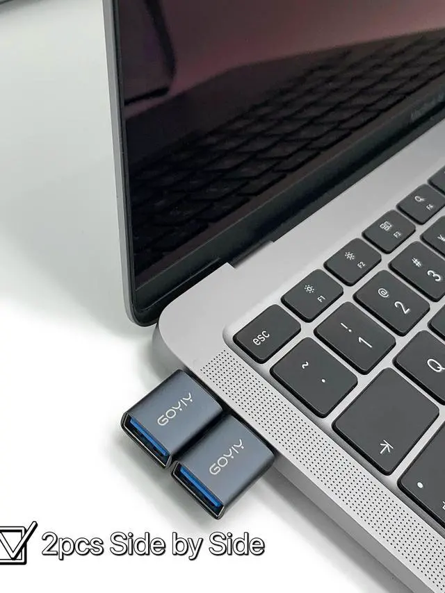 Alt view image 6 of 6 - [10Gbps USB C to USB Adapter, USB C Male to USB Female Adapter,USB3.2 Gen 2,3-Pack,Compatible with MacBook Pro/Air, Laptops, Phones and Other Type C or Thunderbolt 4/3 Devices(Grey)