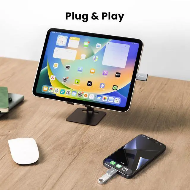 Alt view image 6 of 7 - USB C to USB Adapter 10Gbps, 2 Pack USB C 3.2 Male to USB A Female Adapter Compatible with MacBook Pro/Air/iPad Pro, Notebook, Dell XPS and More Type C Devices, Space Grey