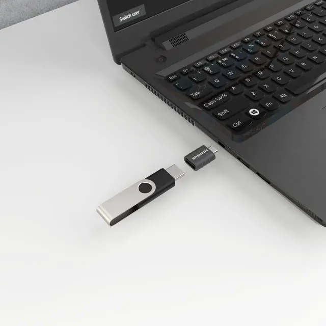 Alt view image 4 of 5 - USB C to USB Adapter 4-Pack, USB 3.2, 10Gbps, Type C Male to A Female, Compatible with Apple MacBook, Microsoft Surface, Dell (USB-A to USB-C)