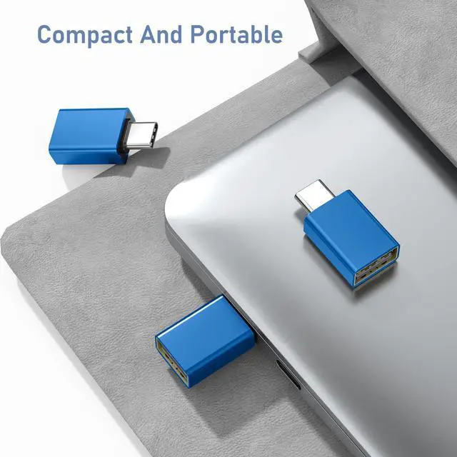 Alt view image 6 of 7 - USB C to USB Adapter 3Pack,USBC Male to USBA 3.0 Female OTG Adapter,Type C Thunderbolt 5 4 3 Converter for iPhone 17 17e 16 Max,MacBook Pro Air,Mac,iPad,Microsoft Surface,Samsung Galaxy S26