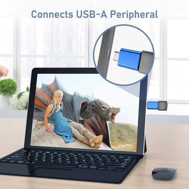 Alt view image 5 of 7 - USB C to USB Adapter 3Pack,USBC Male to USBA 3.0 Female OTG Adapter,Type C Thunderbolt 5 4 3 Converter for iPhone 17 17e 16 Max,MacBook Pro Air,Mac,iPad,Microsoft Surface,Samsung Galaxy S26