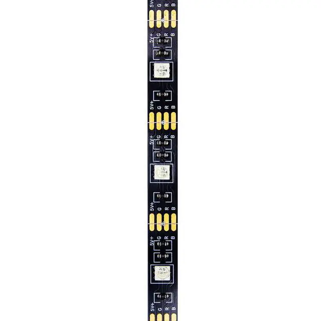 Alt view image 7 of 7 - LED Strip Lights 16.6 feet (5 Meter) RGB Color with APP and IR Remote 5050 SMD LED 30 Lights Per Meter for Bedroom,Home,TV Backlight with Remote Control (Black, 5 Meter 150 led Lights)