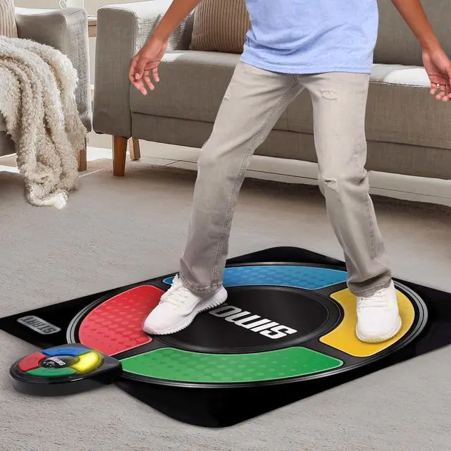 Alt view image 2 of 7 - Hasbro Simon Jump Game Mat with Lights and Sounds, Electronic Memory Games for Kids, Kids Toys for Ages 8 Up